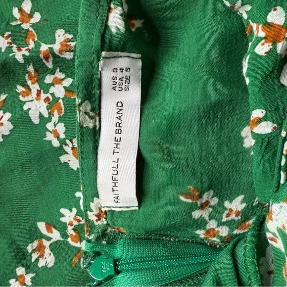 Floral Green Midi Dress - Picture 3 of 3